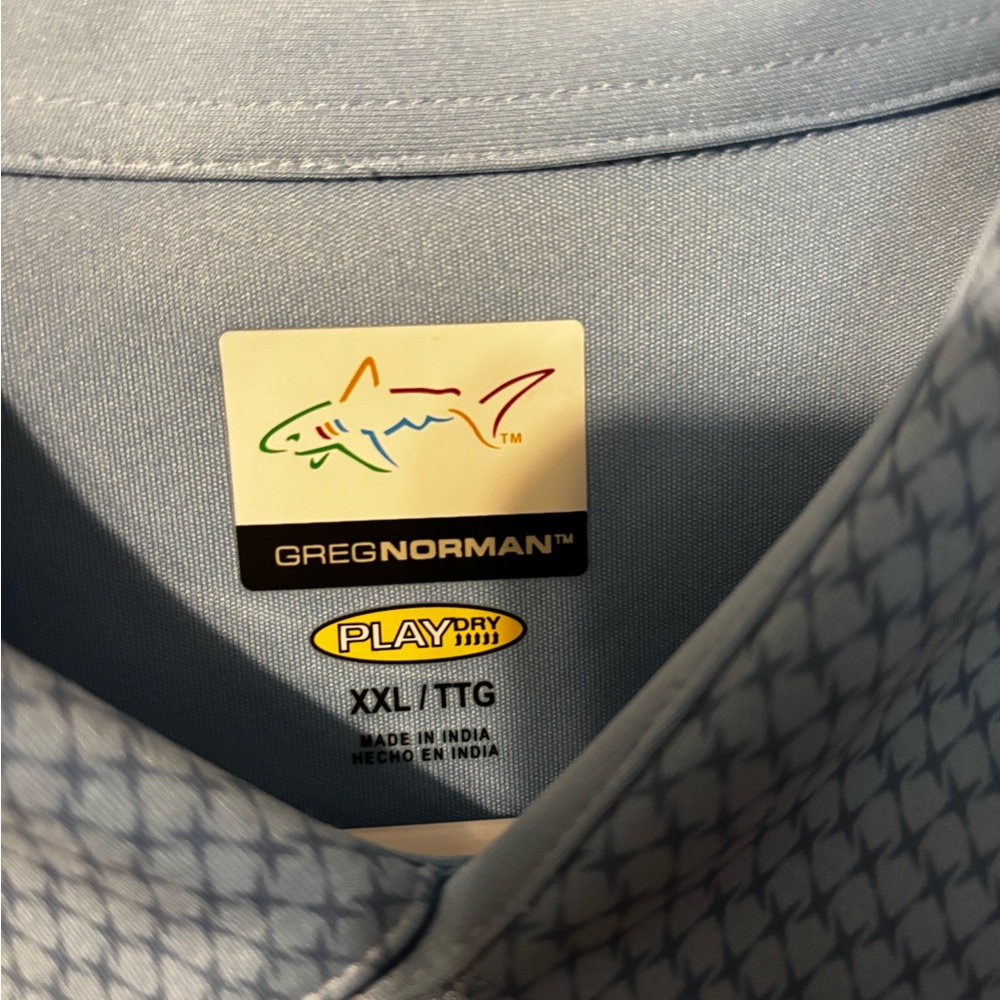 Greg Norman Collection Sky Blue Polo XXL